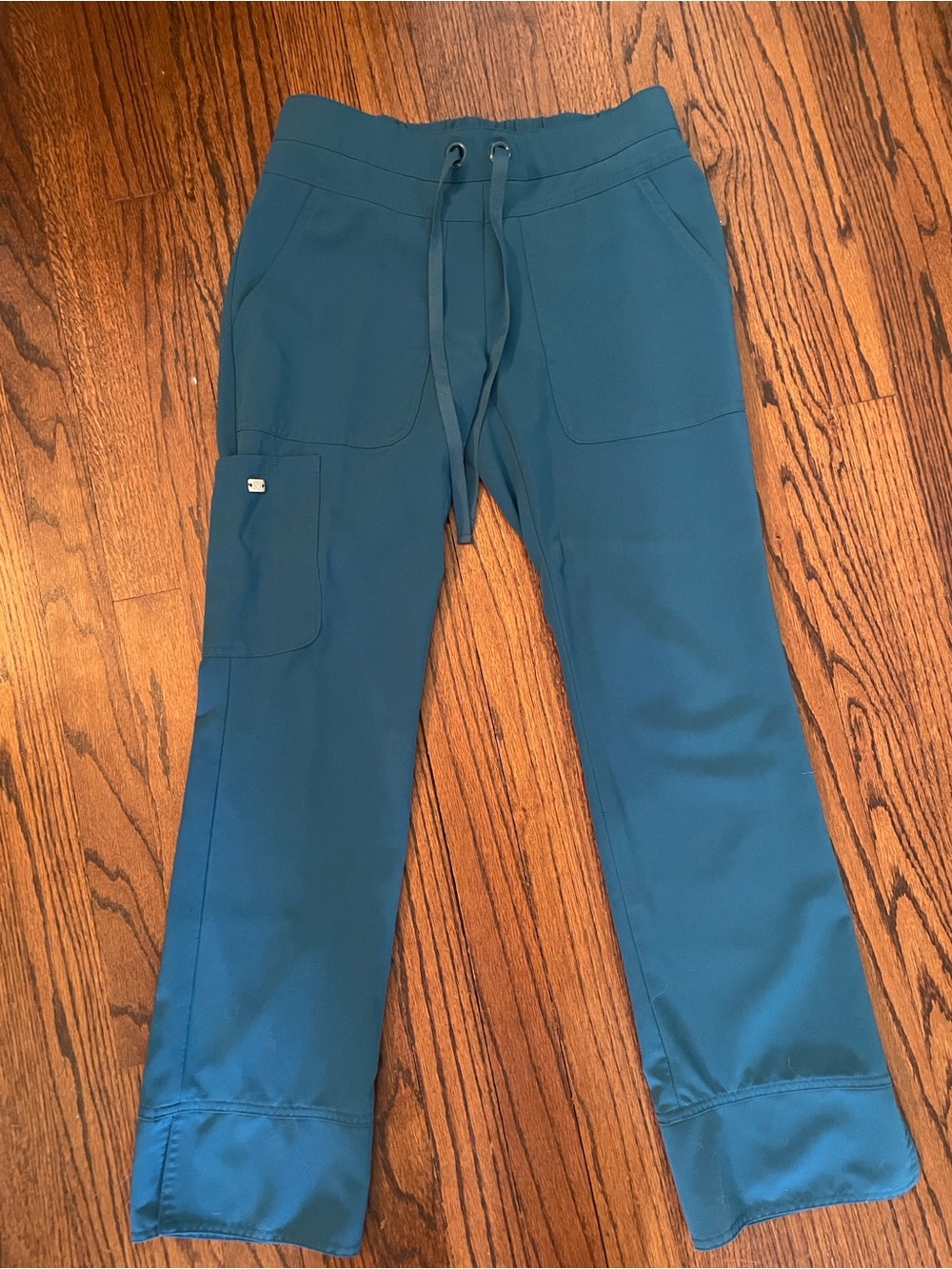 Grey's Anatomy Teal Straight Leg Scrub Pants